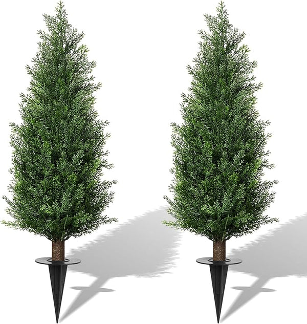 3FT Artificial Cedar Topiary Trees by Unknown