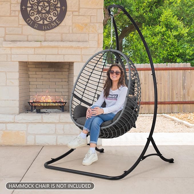 ANOW Heavy Duty Hammock Chair Swing Stand Only, Hanging Chair Stand - Image 2