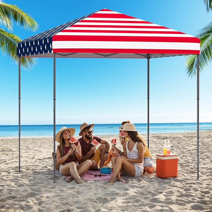 Tangkula 6.6x6.6 Ft Pop Up Canopy, 1 Person Instant Setup Canopy Tent - Image 8