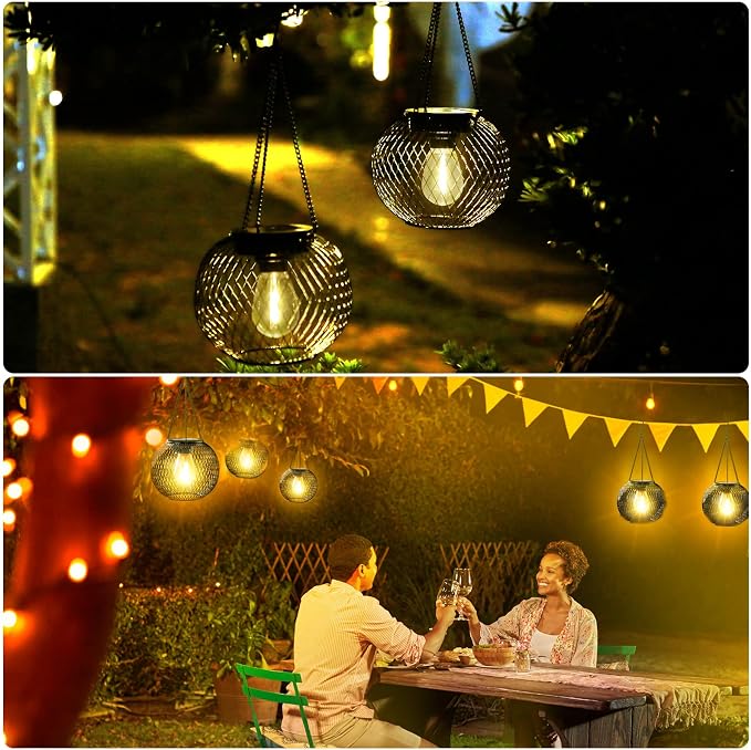 Solar Lantern Outdoor Waterproof, KagoLing Upgraded Hanging Solar Lights - Image 7