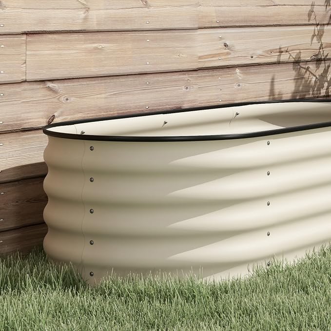 Outsunny 6.5' x 2' x 1.4' Galvanized Raised Garden Bed Kit, Outdoor Metal - Image 8