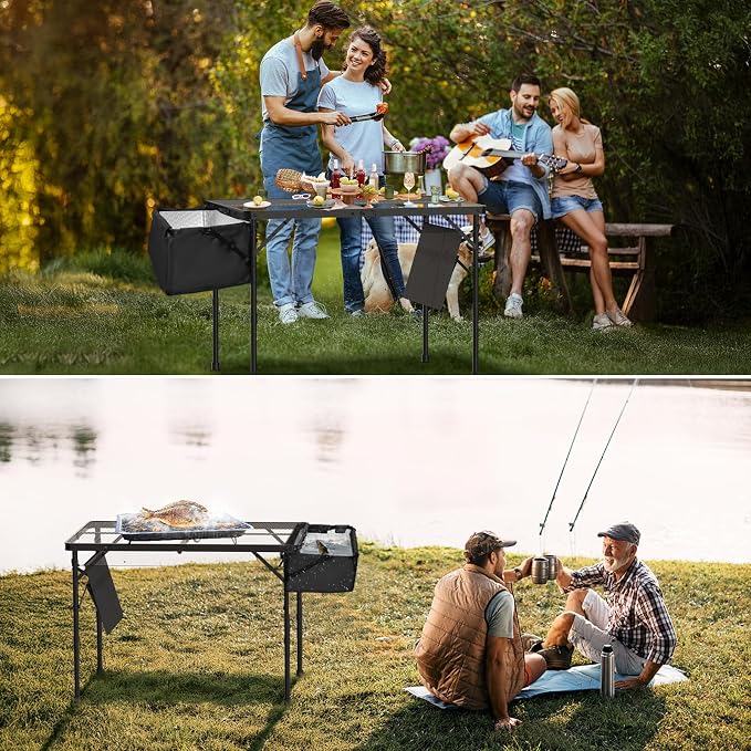 Portable Folding Grill Table - Image 3