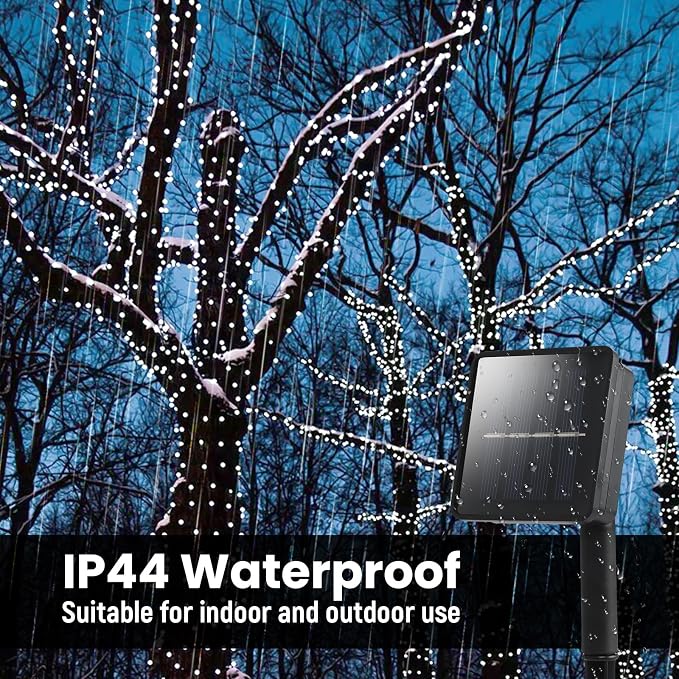 Solar String Lights for Outside, 50ft Solar Lights Outdoor Waterproof 100 Led - Image 4