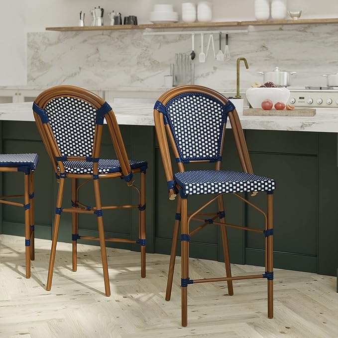 EMMA + OLIVER Soie Bistro Counter Stool by EMMAOLIVER