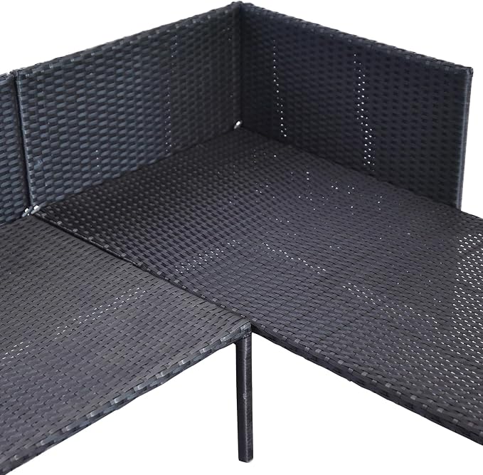 Outsunny 3 Piece Patio Furniture Set, Rattan Outdoor Sofa Set - Image 9
