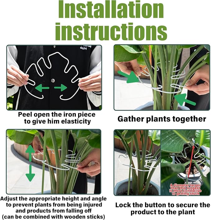 White Monstera Plant Stem Support - Image 2