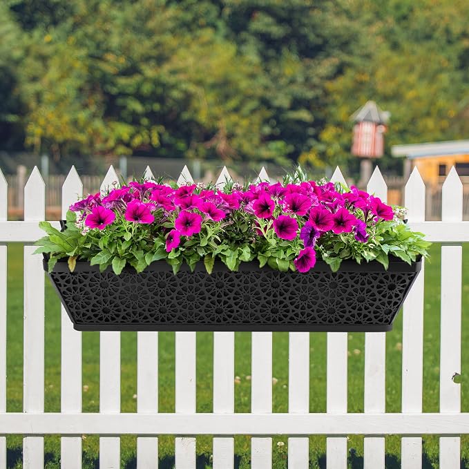 Adnee 2 Pcs 30 Inch Fabric Plant Window Box Liners-Rectangular Non-Woven - Image 7