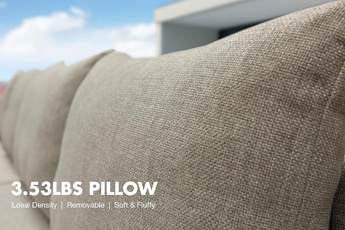PURPLE LEAF 9 Pieces Patio Conversation Sets - Image 4