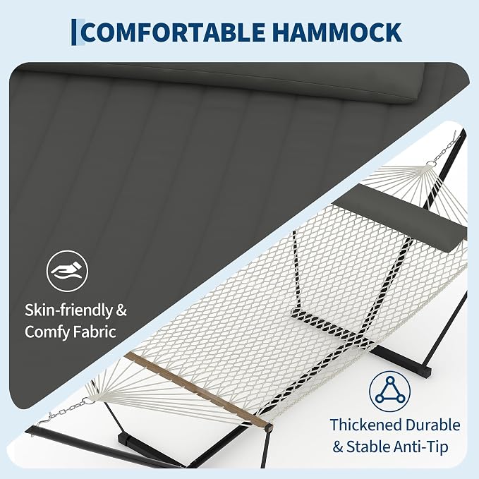 Heavy Duty 2 Person Double Hammock - Image 6