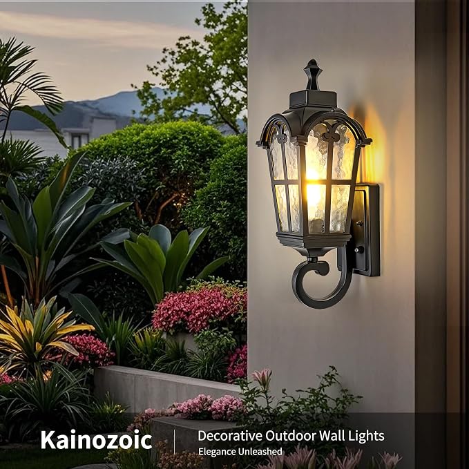 Dawn to Dusk Sensor Outdoor Wall Light Fixtures Waterproof Porch Lights - Image 8
