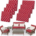Newwiee 8 Pcs Stretch Patio Outdoor Cushion Covers Waterproof Replacement Sofa by Newwiee