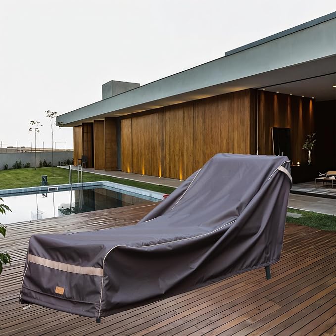 Patio Chaise Lounge Cover Waterproof, Heavy Duty Outdoor Lounge Chair Covers - Image 6