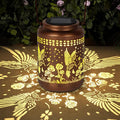 Hummingbird Solar Lantern Outdoor Hummingbird Decor Garden Decor Waterproof by MakeyourLifeBetter