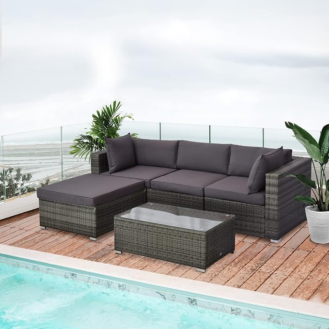 Outsunny 5-Piece Patio Furniture Set - Image 2