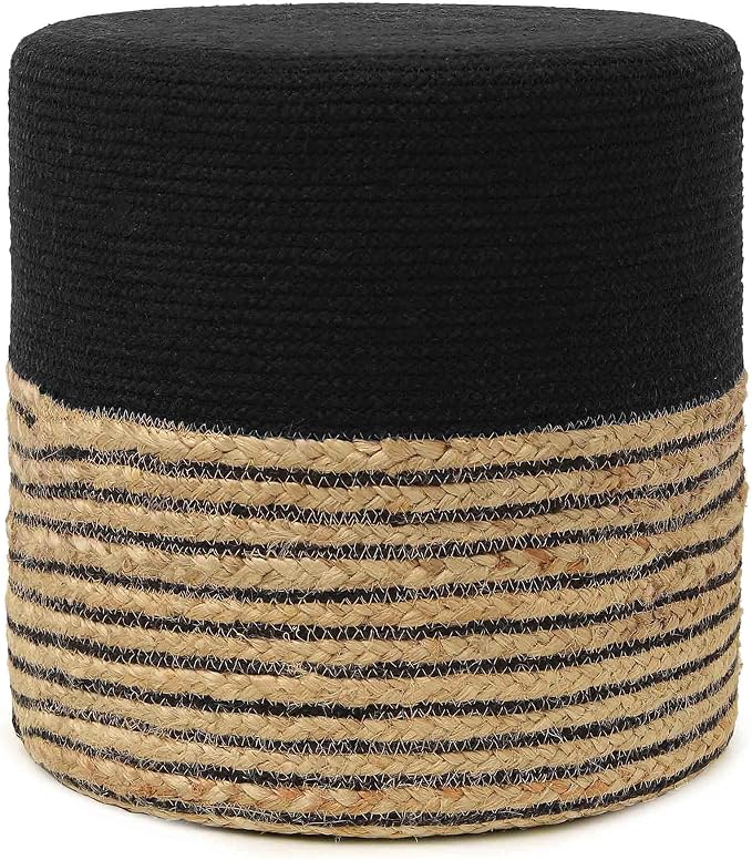 REDEARTH · Cylindrical Pouf Ottoman - Image 4