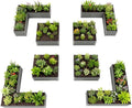A ANLEOLIFE Set of 8, 18 Inch Tall Quartz Grey Raised Garden Beds Kit, L-Shaped by AAnleolife