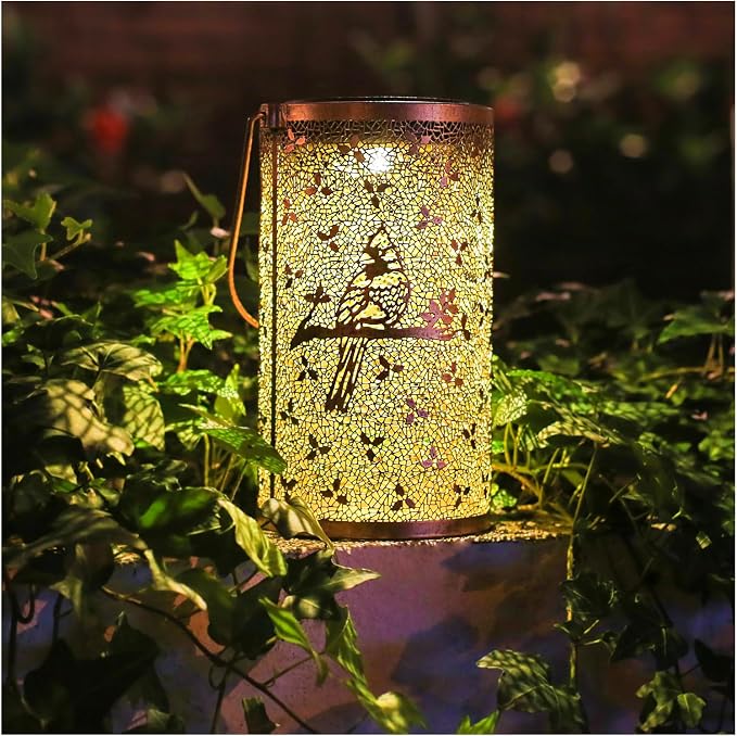 Cardinal Solar Lanterns Outdoor Waterproof Hanging Solar Lights Cardinal Gifts - Image 2