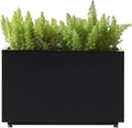 Outdoor Metal Planter Box 26Wx10Dx16H, Large Rectangular Trough Planters by Foresland-MetalPlanter