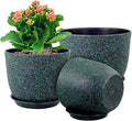 Large Flower Pots 12/10/9 inch, Plant Pots by WSMKSZ
