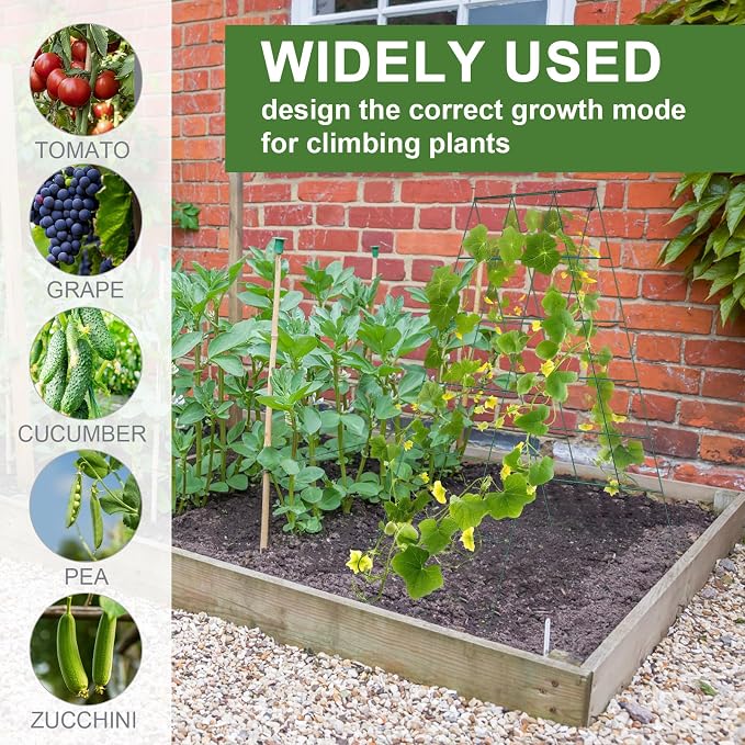 Cucumber Trellis for Raised Bed, Garden Trellis for Climbing Plants Outdoor - Image 7