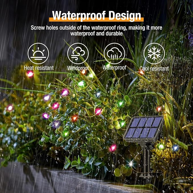 6 Pack Solar String Lights for Outside - Image 2