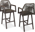 Best Choice Products Outdoor Bar Stools Set of 2, Bar Height, 360° Swivel by BestChoiceProducts