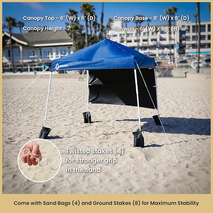 ARROWHEAD OUTDOOR 6'x6' Backpack Pop-up Canopy - Image 6