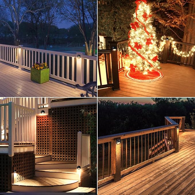 LEONLITE 12-Pack Update 5CCT LED Low Voltage Deck Lights, 180LM 3.74inch - Image 7