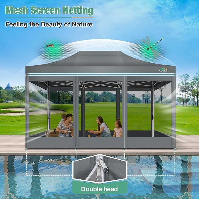 COBIZI 10x15 Heavy Duty Pop-Up Canopy Tent - Image 7