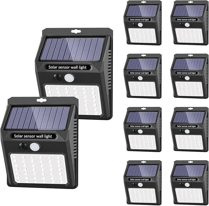 Solar Lights Outdoor, Solar Security Lights Solar Motion Sensor Lights Wireless by sezac