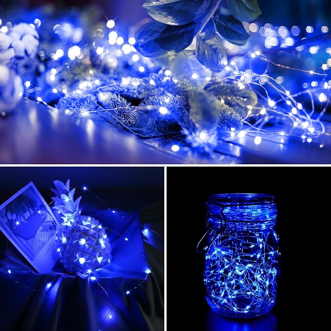 2-Pack 200 LED Solar Fairy Lights Outdoor, Upgraded Oversize Lamp Beads & Super - Image 6