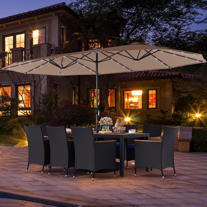 Tangkula 11 Pieces Patio Dining Set - Image 4