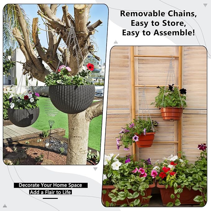 garini 3 Pack, 23 Inch Hanging Baskets Chain, Hanging Chains - Image 6
