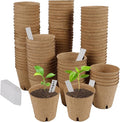 winemana 100 Pack Seed Starter Tray Kit, Biodegradable Peat Pots by winemana