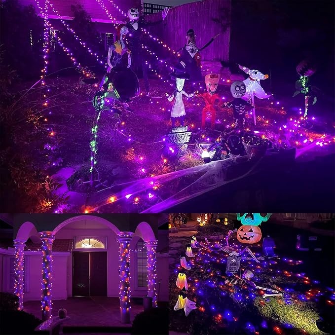 WATERGLIDE Extra Long 328FT Halloween Lights, 1000 LED Outdoor Fairy String - Image 2