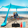 Beach Tent Sun Shelter UPF50+, 10x10 FT Family Pop Up Sun Shade by Unknown