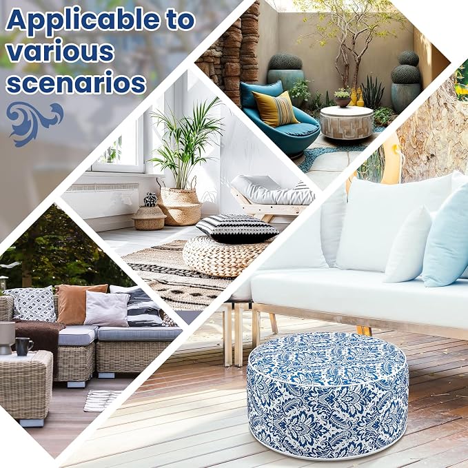 Outdoor Inflatable Ottoman Waterproof Pouf Ottoman - Image 6