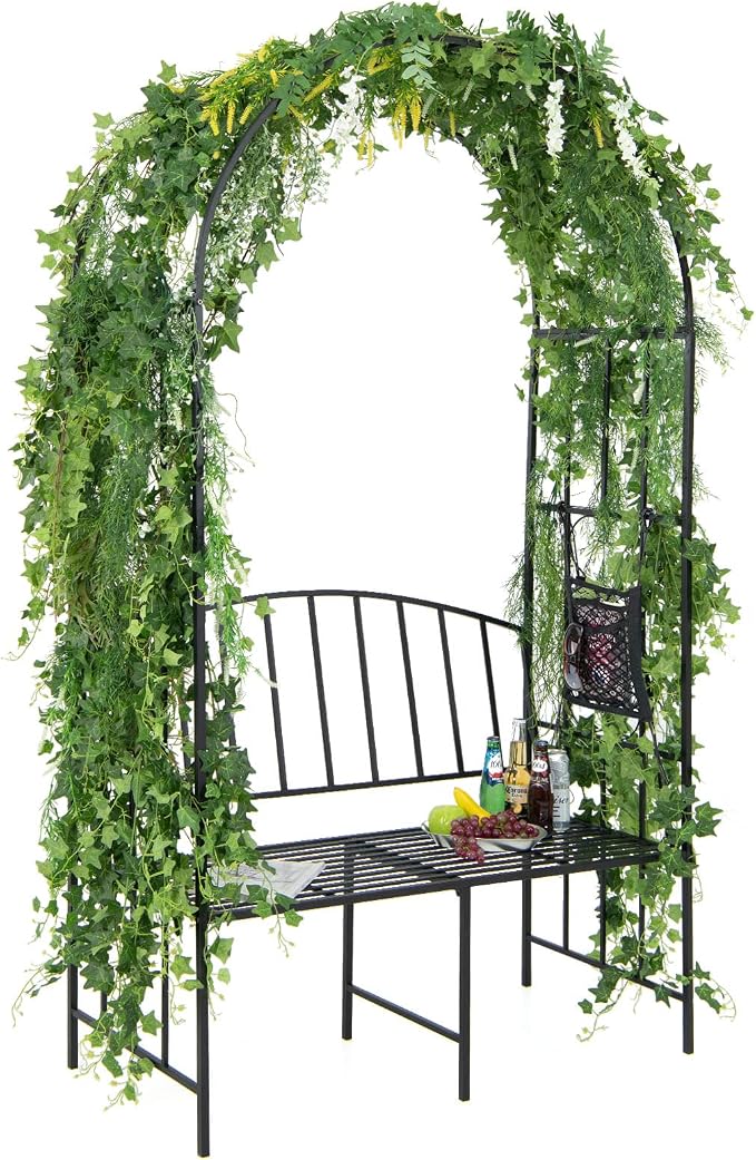Giantex 81in Metal Garden Arch - Image 8