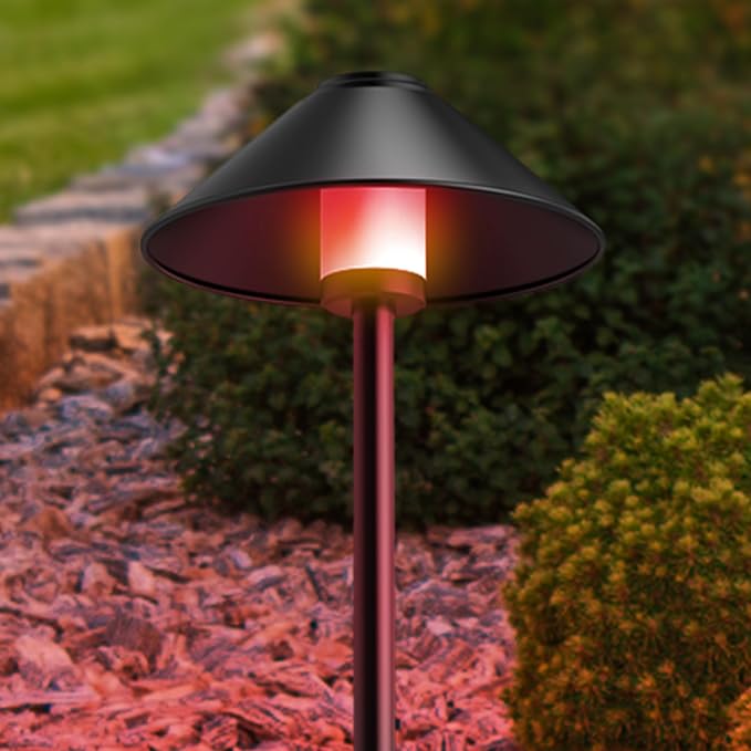 Feit Electric Smart Outdoor Cone Path Lights, 100 Lumens, Color Changing & - Image 9