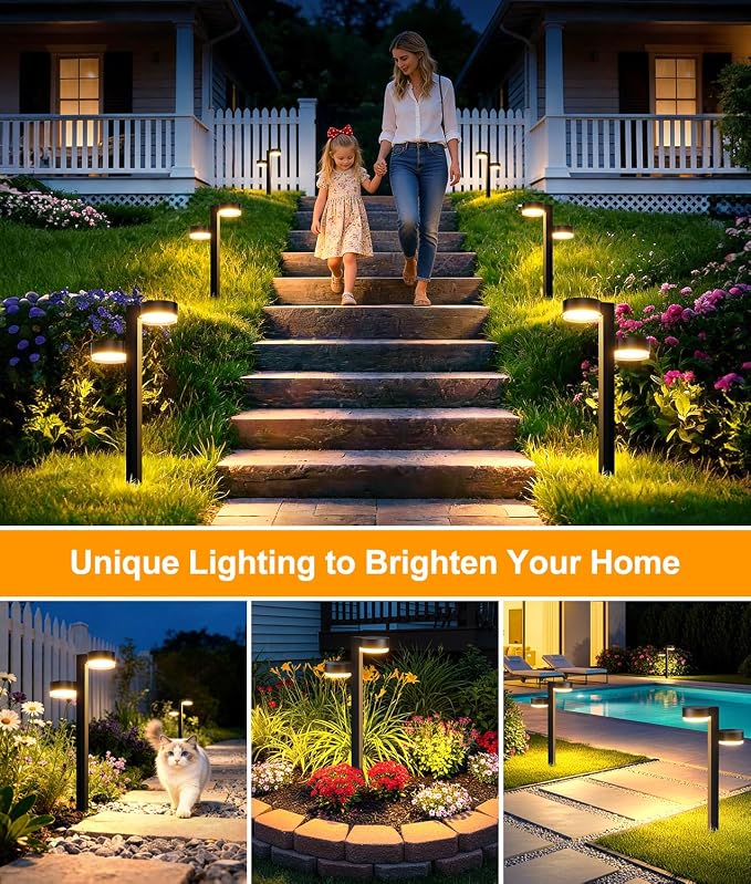 Solar Pathway Lights Outdoor Waterproof, 6 Pack - Image 7