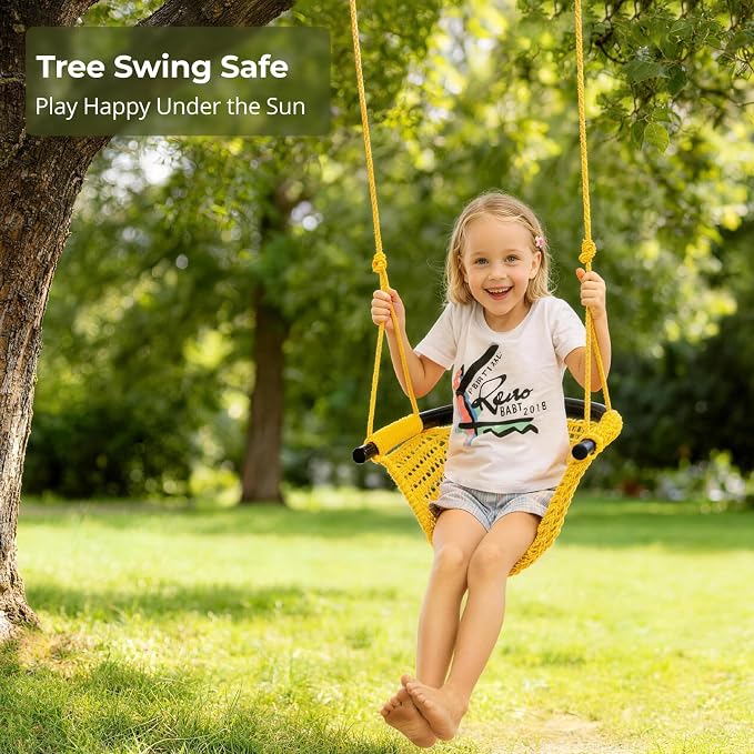 JKsmart Swing Seat for Kids Heavy Duty Rope Play Secure Children Swing Set - Image 2