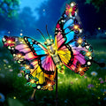 Hexagram Butterfly Garden Decor, Butterfly Solar Lights by Hexagram