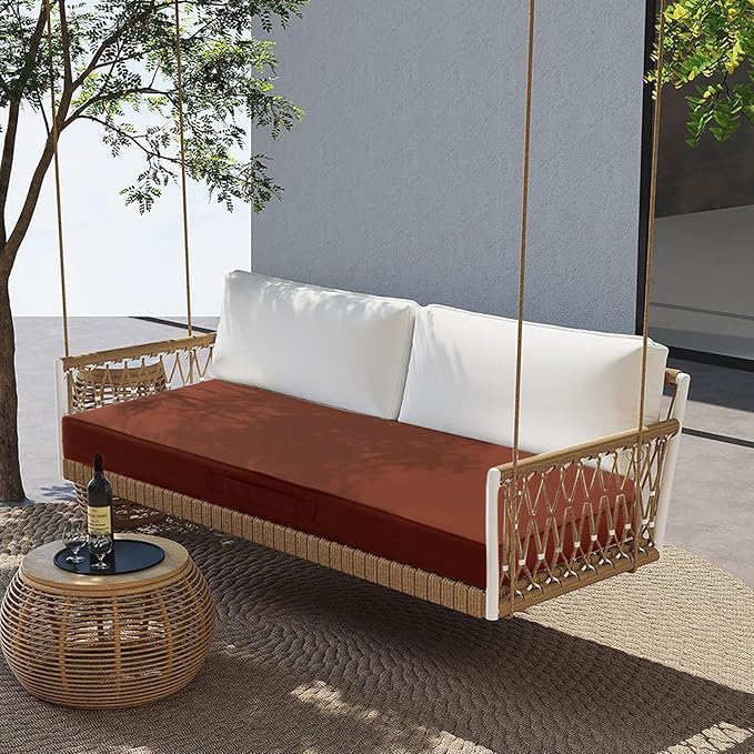 Outdoor Bench Cushion 4 inches Memory Foam Waterproof Patio Furniture Bench - Image 7