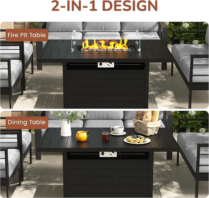 Solaste Aluminum Patio Furniture Set - Image 8
