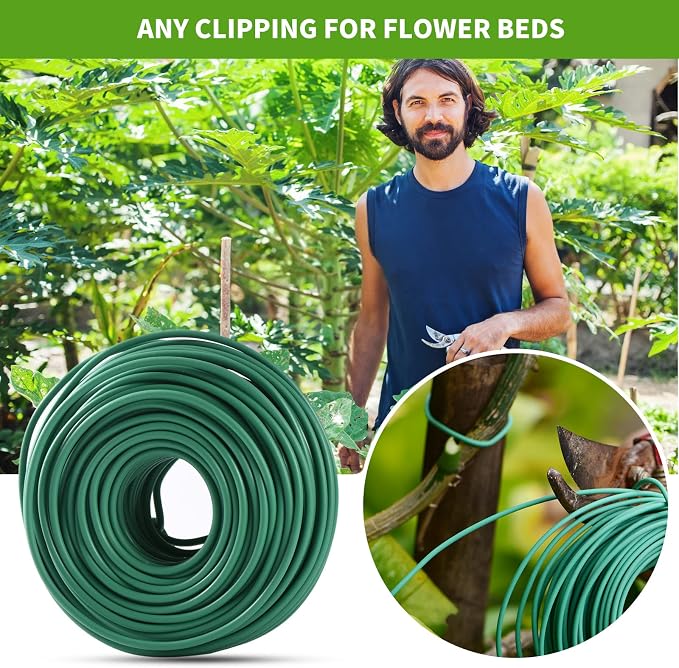 YDSL 88 feet Garden Flexible Wire, Soft Twist Plant Ties - Image 3