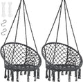 SUNCREAT Hammock Chair Hanging Macrame Swing by SUNCREAT