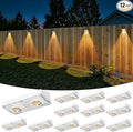 Bridika Solar Fence Lights Outdoor Waterproof, 12 Pack Solar Powered Deck Lights by Bridika