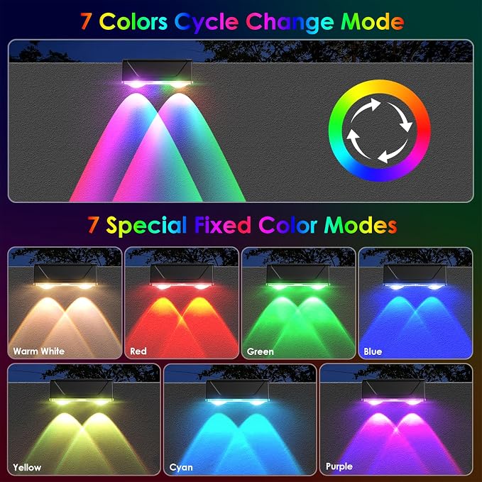 Solar Fence Lights Outdoor - Image 2