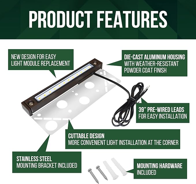 GKOLED 6.8 Inch LED Low Voltage Outdoor Hardscape Light, Light Module - Image 3