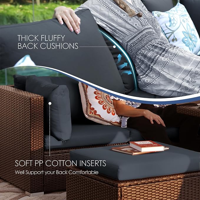 NICESOUL 11 Piece Outdoor Furniture Set - Image 8